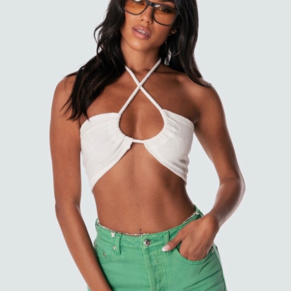 Edikted Tilly Terry Crop Top
